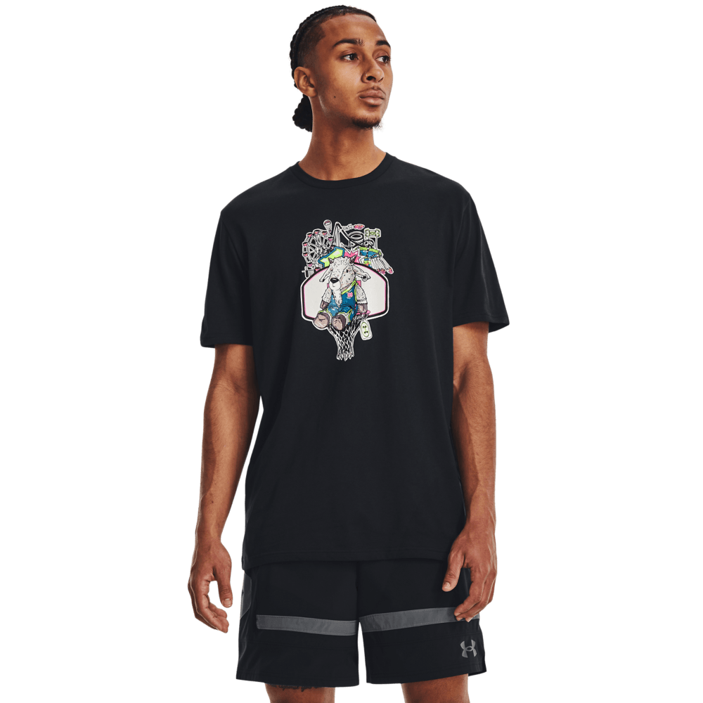 Camiseta Basketball Hombre Color Negro