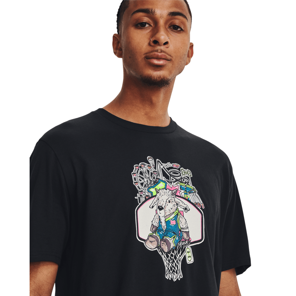Camiseta Basketball Hombre Color Negro