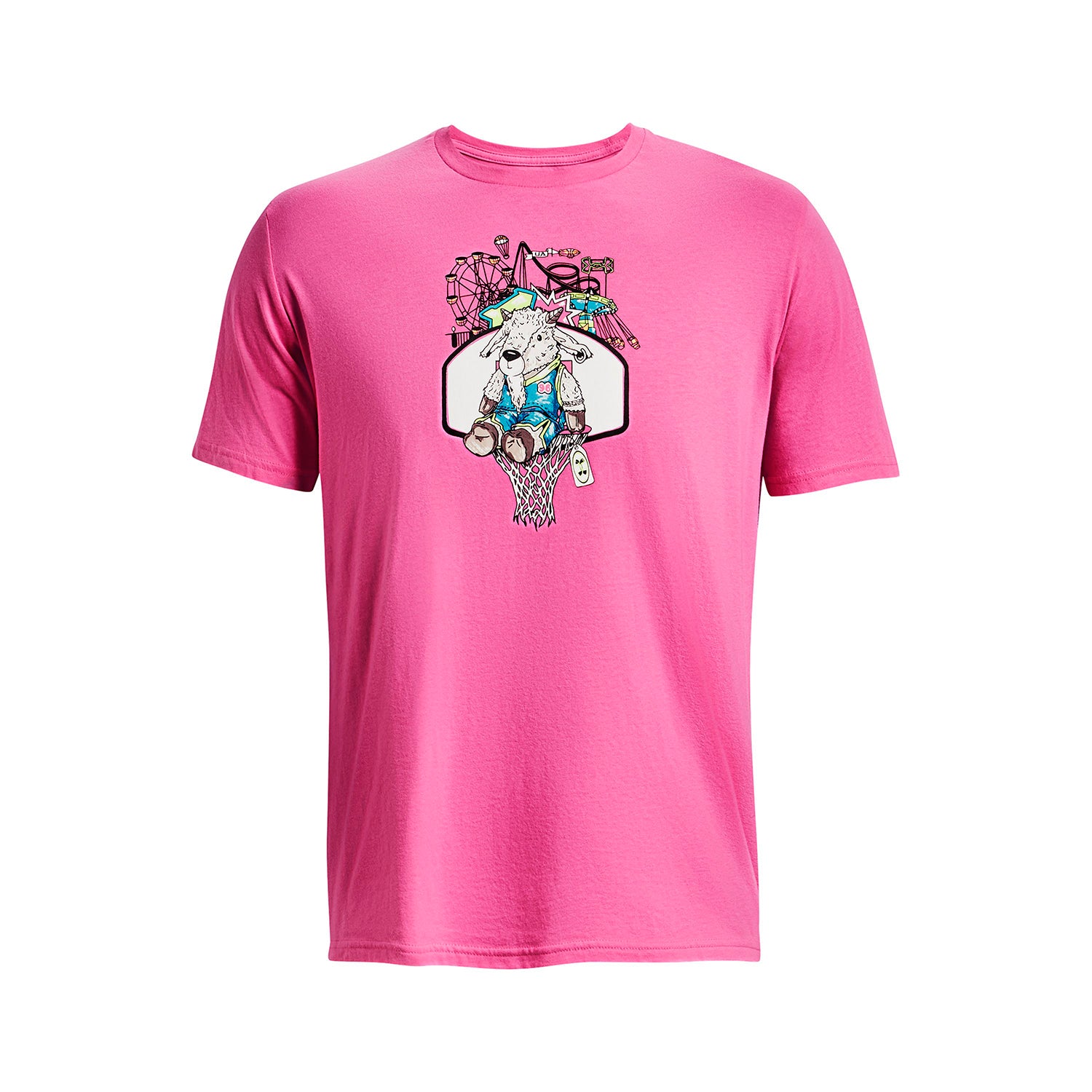 Camiseta Basketball Hombre Color Rosado-1