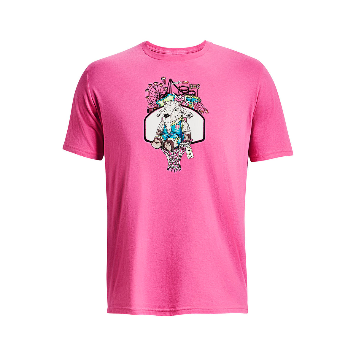 Camiseta Basketball Hombre Color Rosado-1