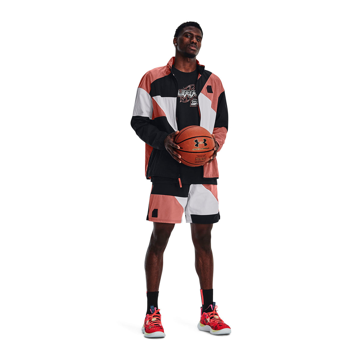 Short Basketball Hombre Color Rojo-3