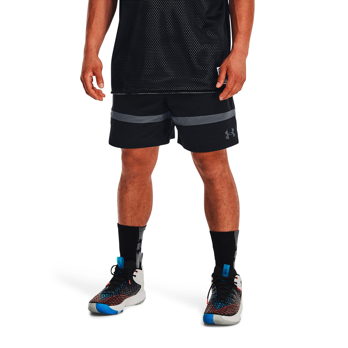 Short Basketball Hombre Color Negro-3