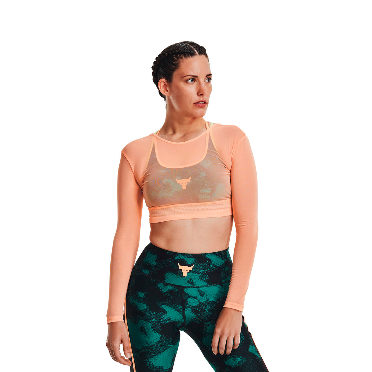 Camiseta Training Mujer Color Naranja-4