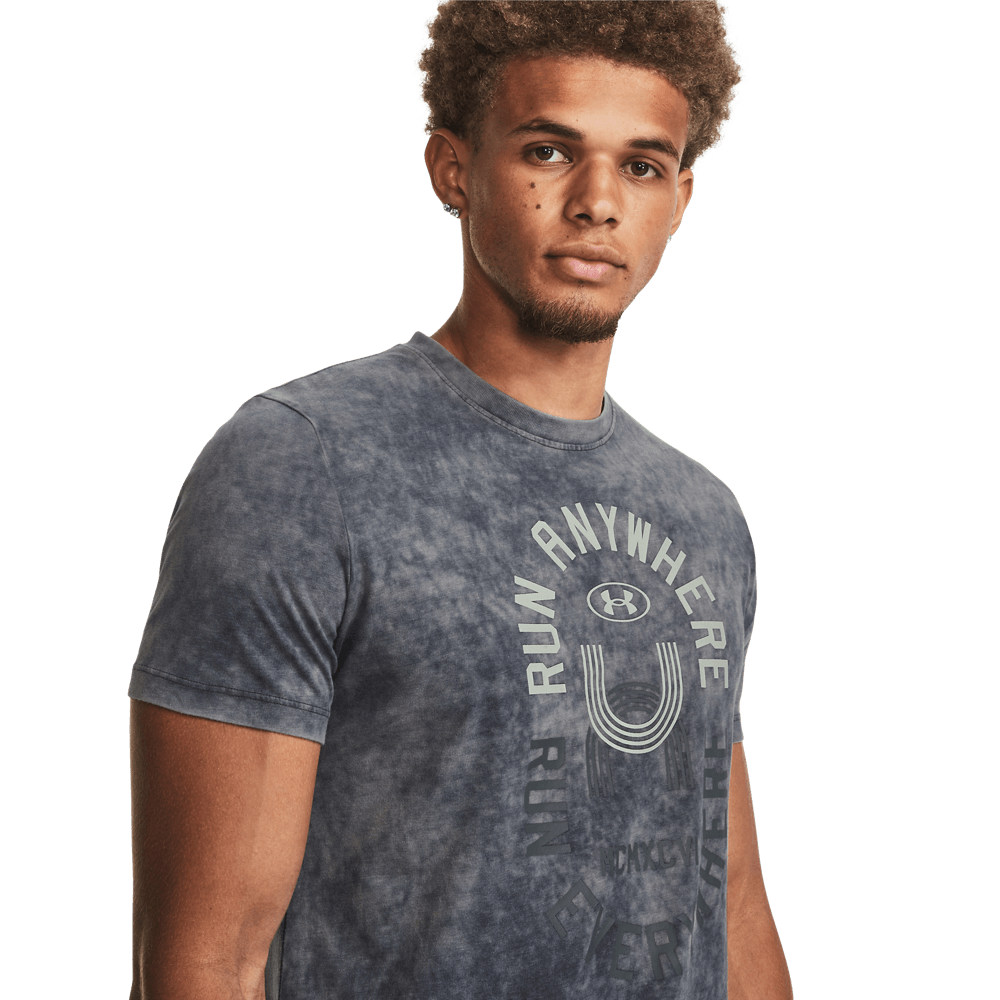 Camiseta Running Hombre Color Negro