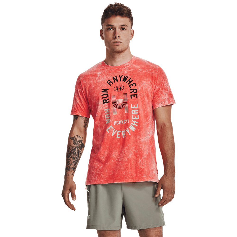 Camiseta Running Hombre Color Rojo