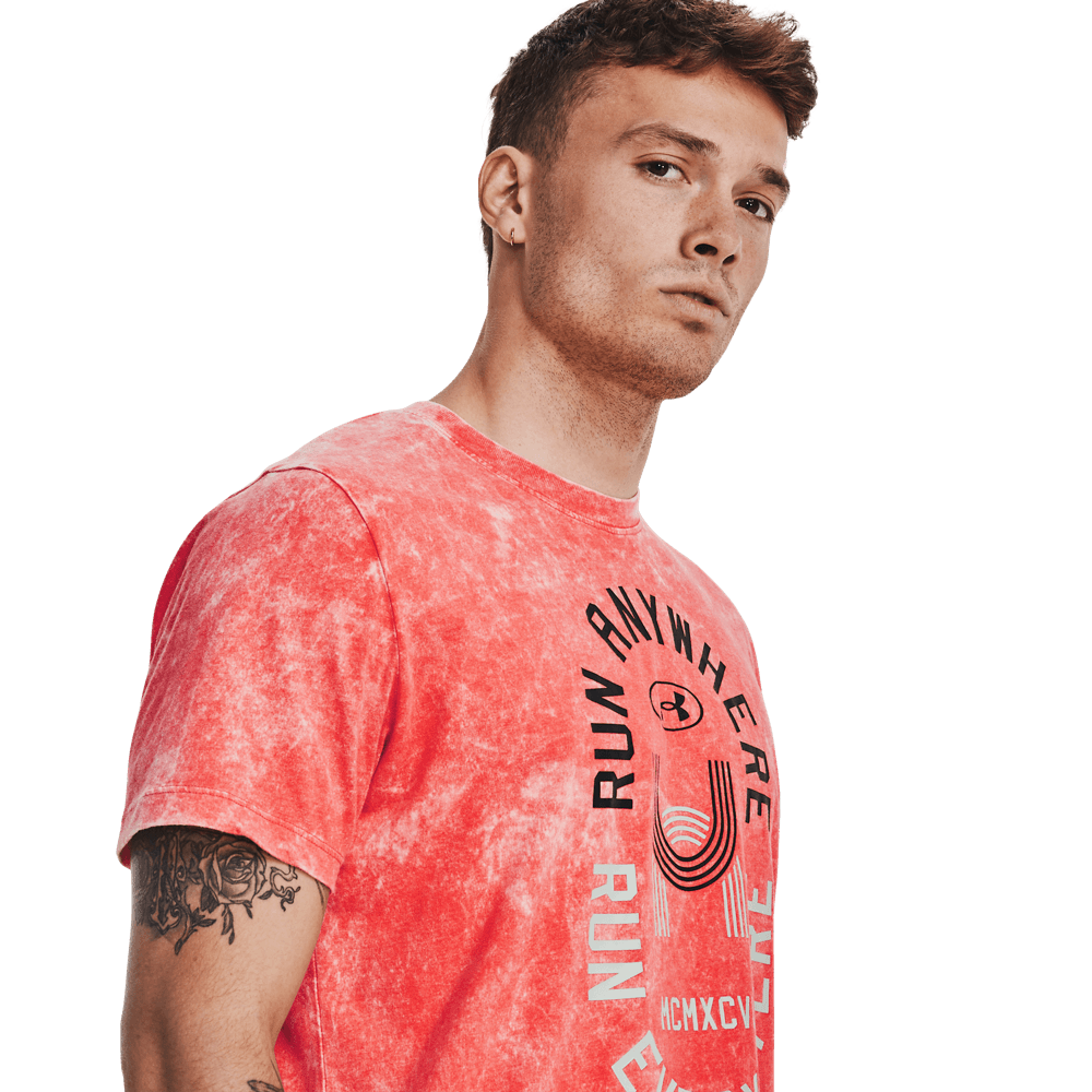 Camiseta Running Hombre Color Rojo