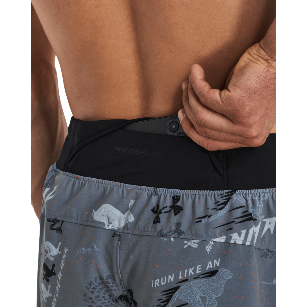 Short Running Hombre Color Gris