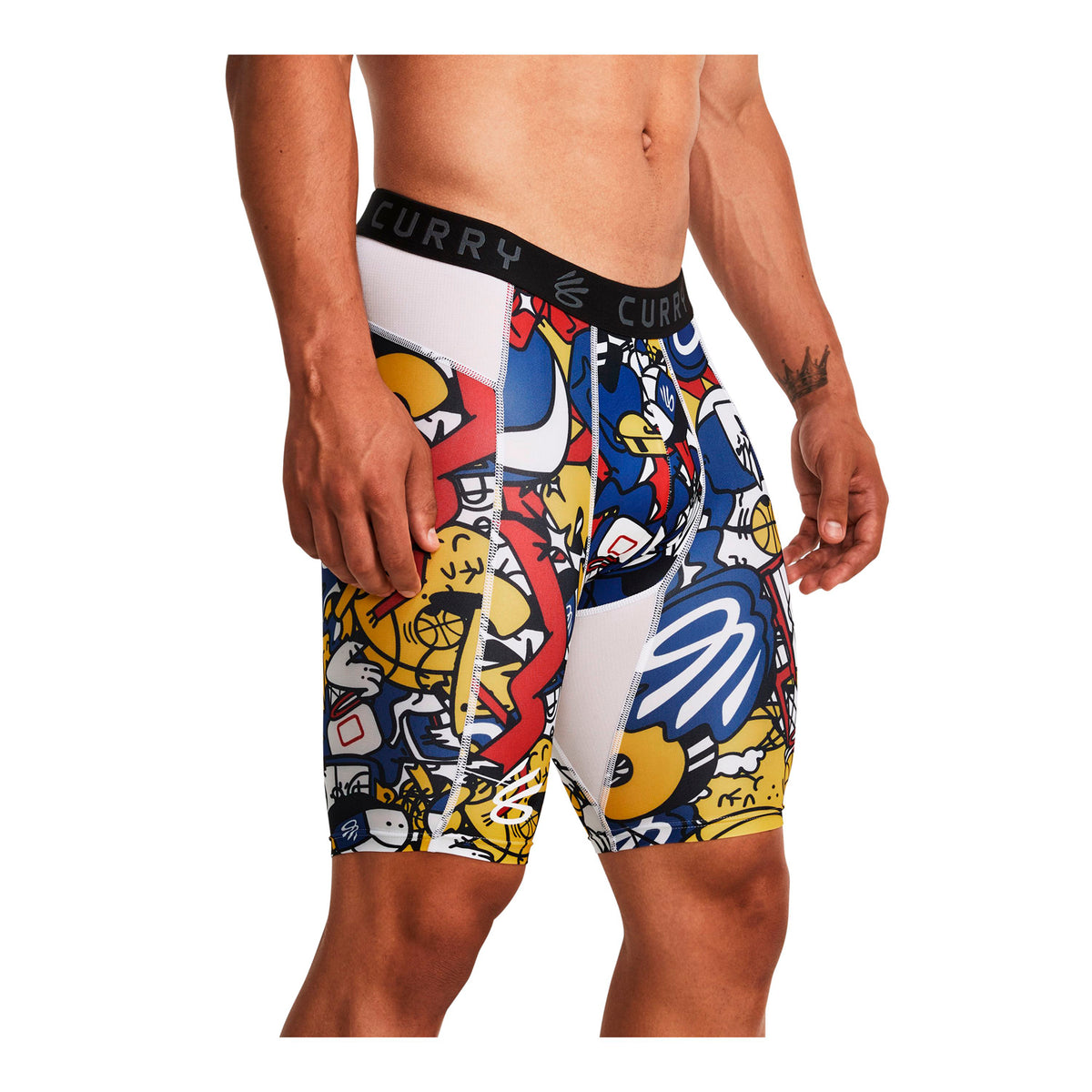 Short Basketball Hombre Color Blanco-3