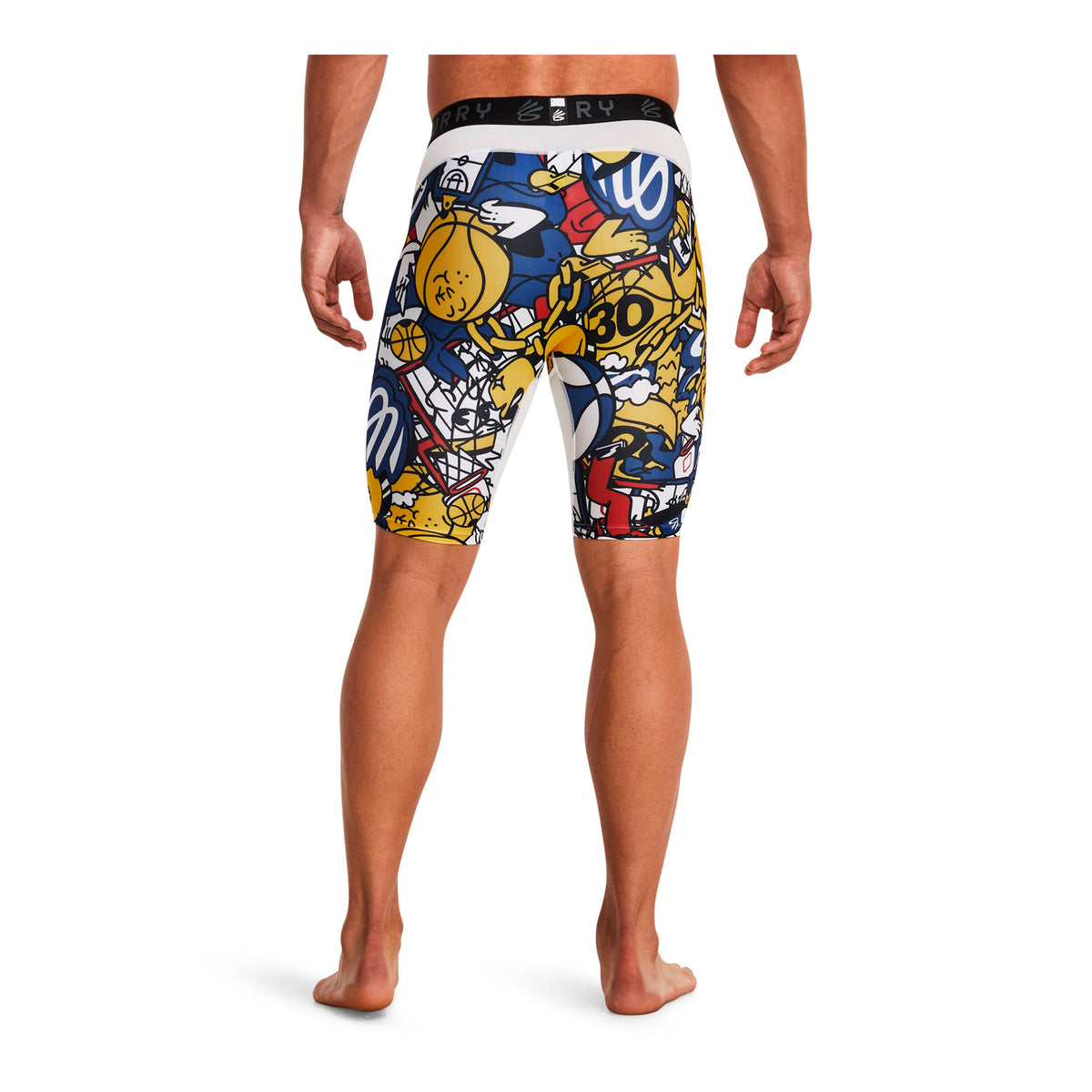 Short Basketball Hombre Color Blanco-4