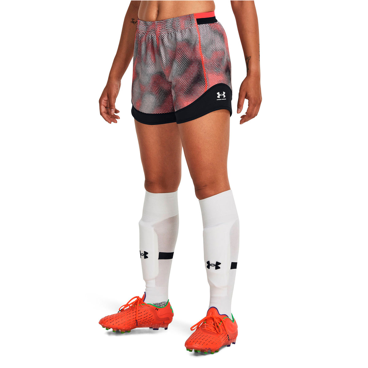 Short Fútbol Mujer Color Rojo-3