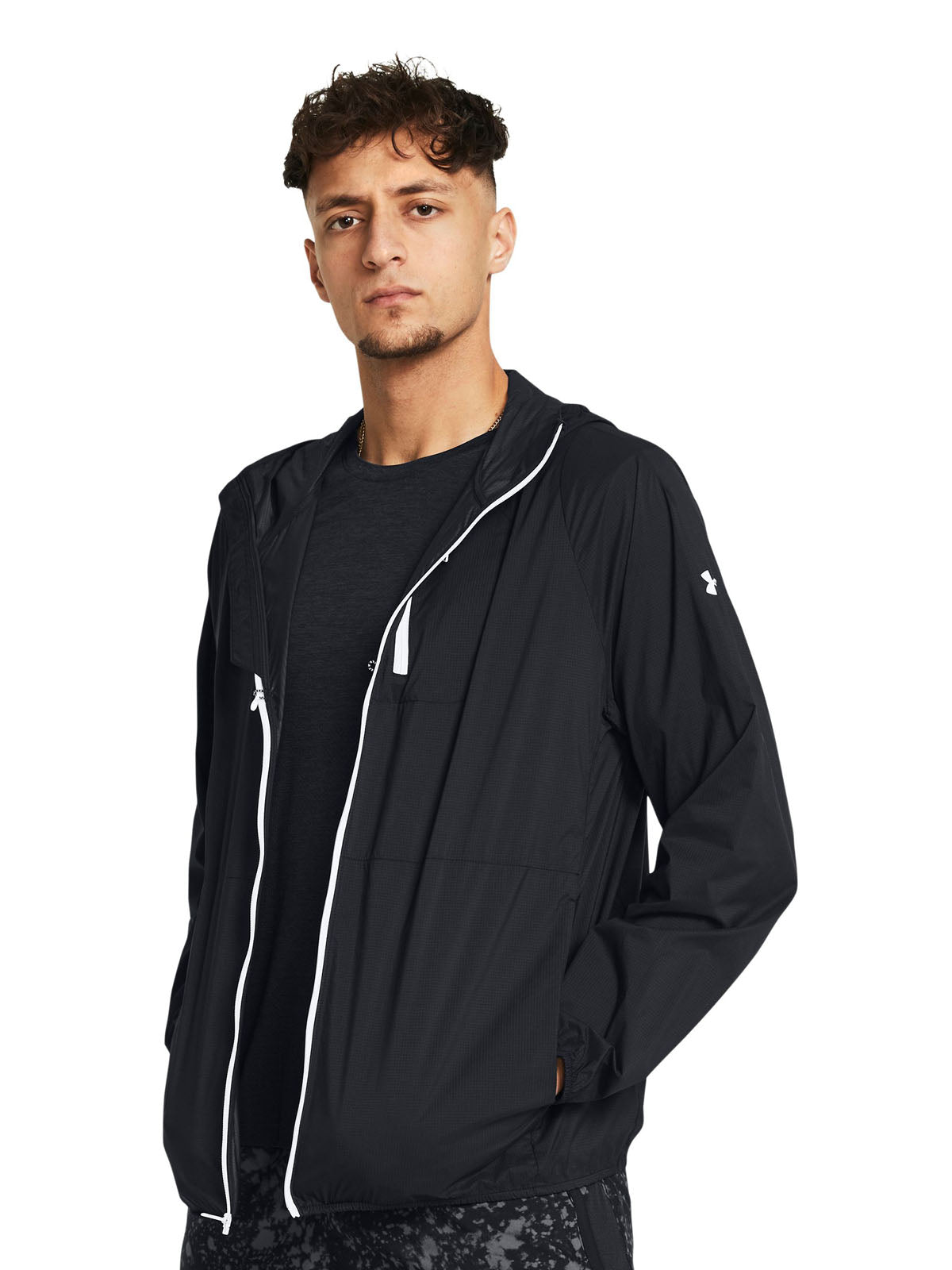 Chaqueta Running Hombre Color Negro-3