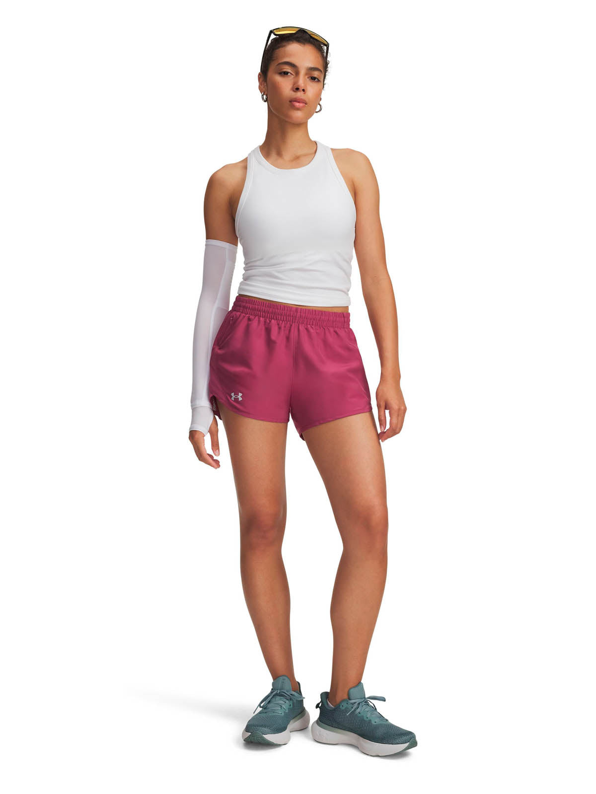 Short Running Mujer Color Rojo-3