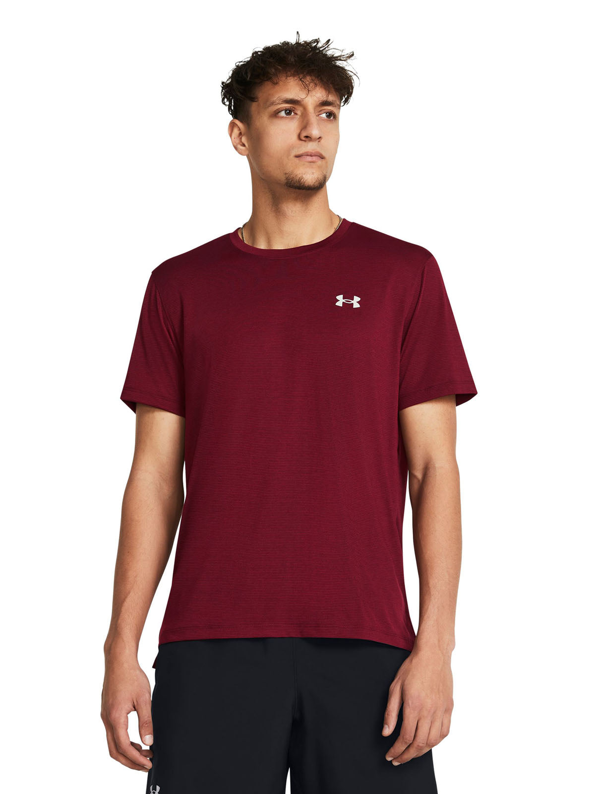 Camiseta Running Hombre Color Rojo-3