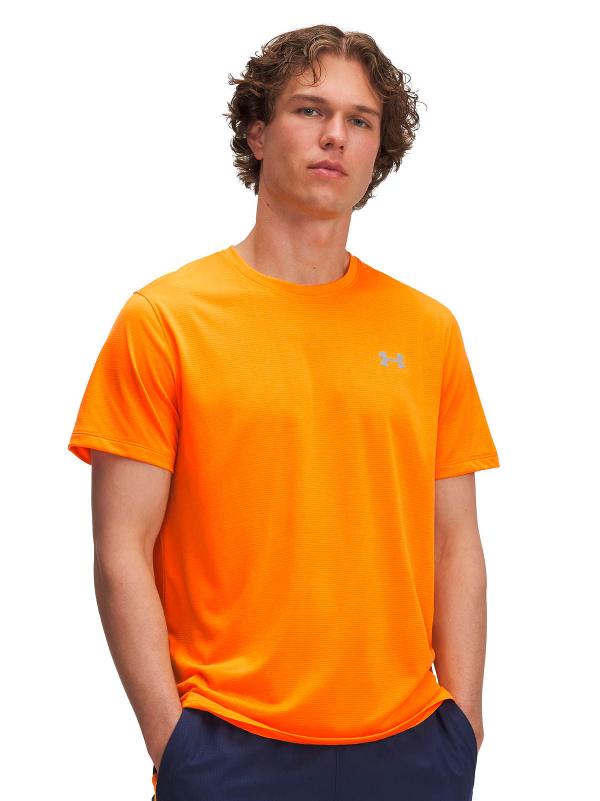 Camiseta Running Hombre Color Naranja-3