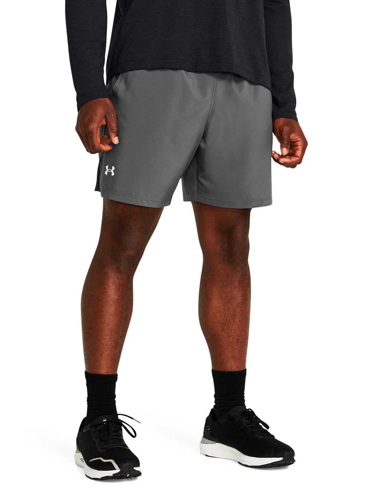 Short Running Hombre Color Gris-3