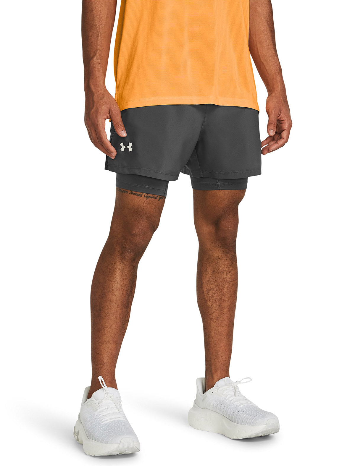 Short Running Hombre Color Gris-3