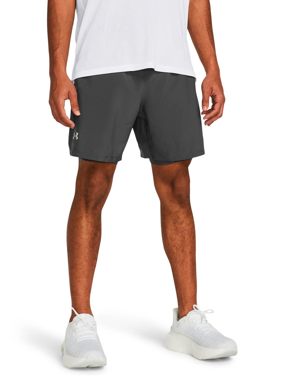 Short Running Hombre Color Gris-3