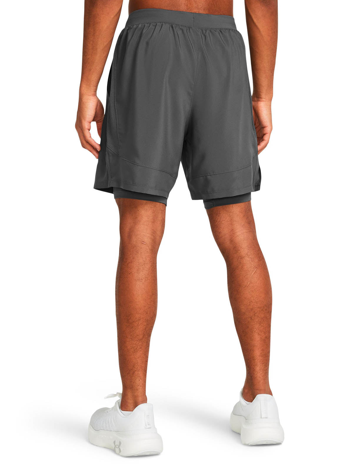 Short Running Hombre Color Gris-4