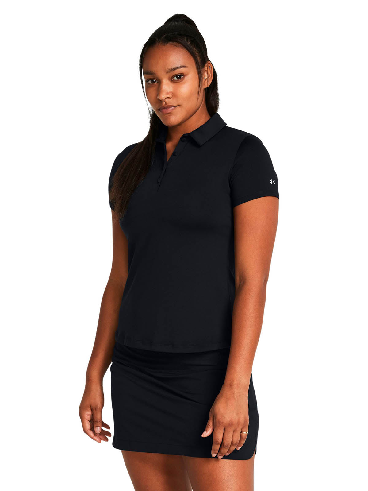 Polo Golf Mujer Color Negro-3