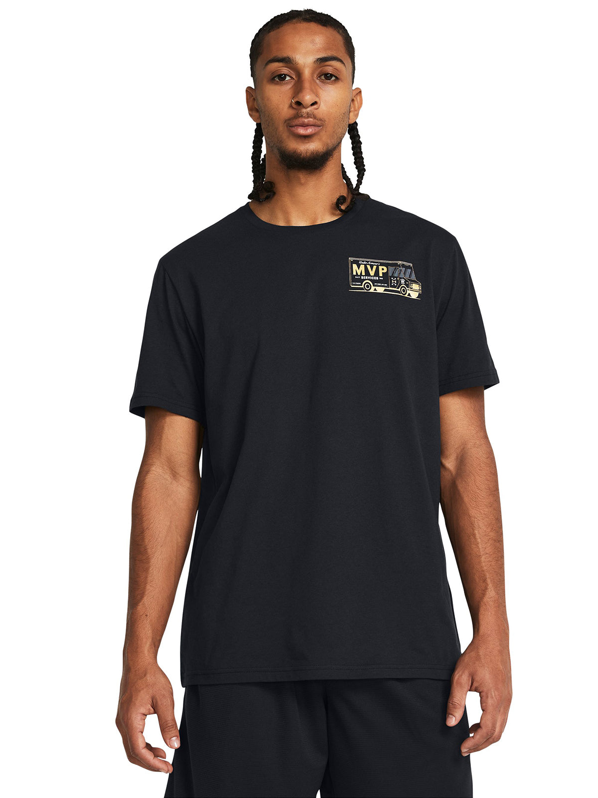 Camiseta Basketball Hombre Color Negro-1