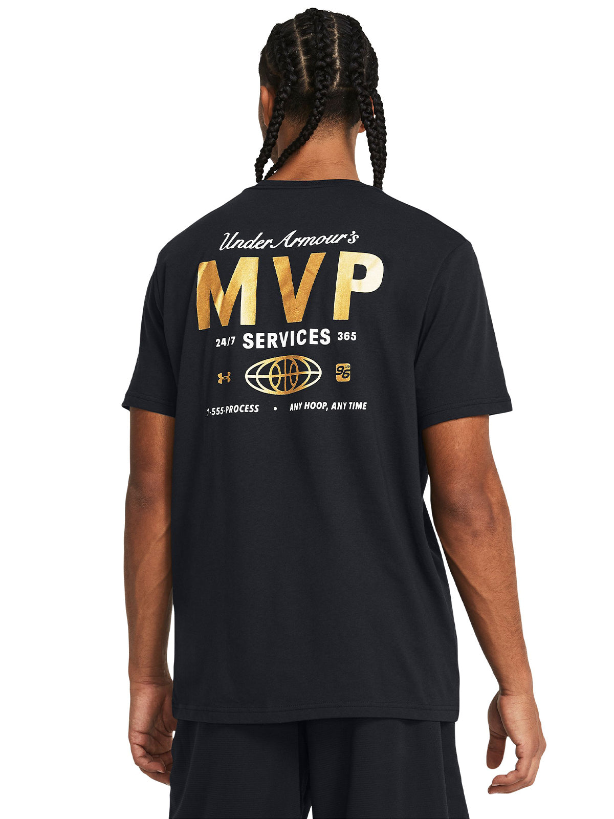 Camiseta Basketball Hombre Color Negro-2