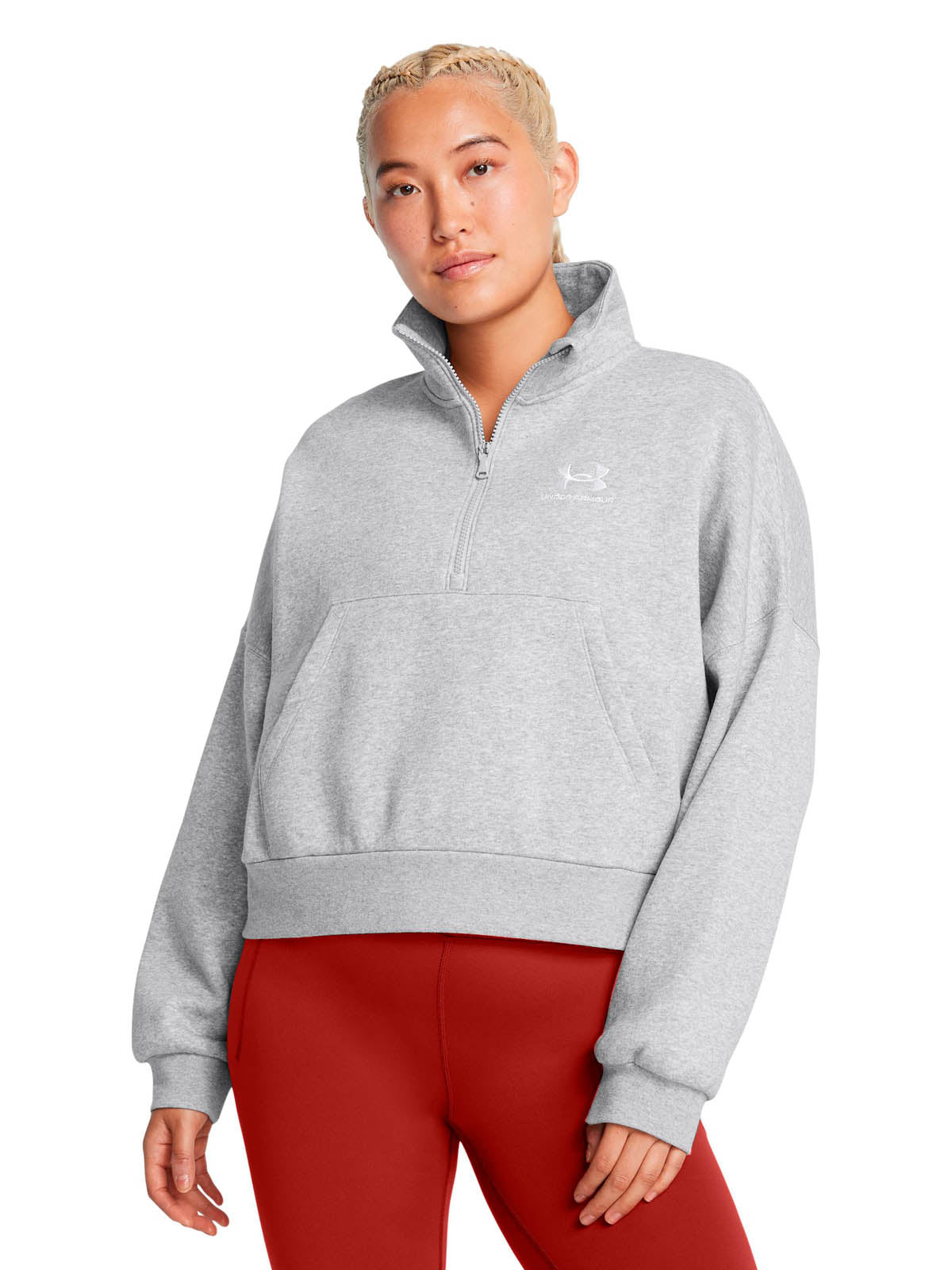 Buzo Training Mujer Color Gris-3