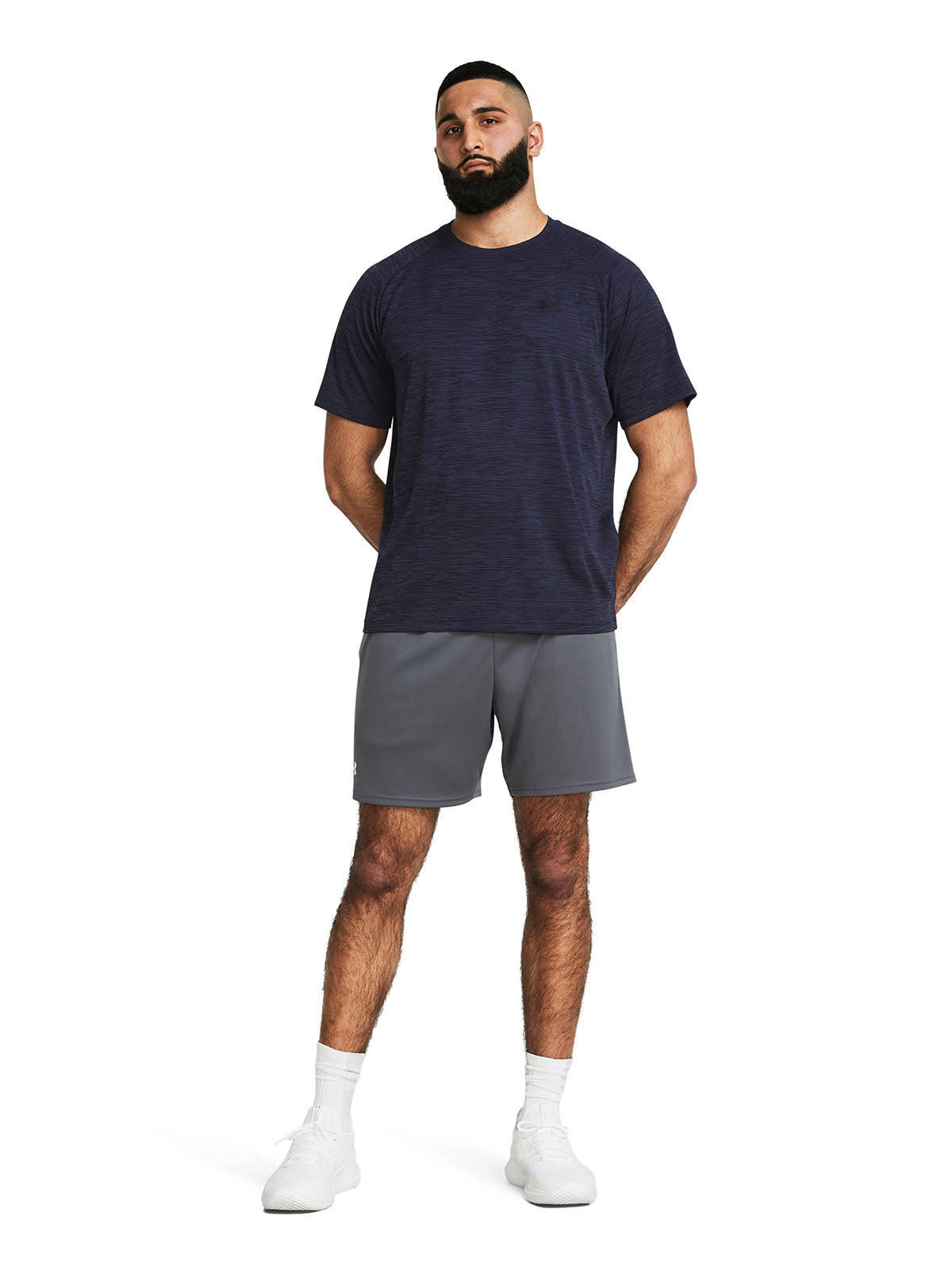 Short Training Hombre Color Gris-5