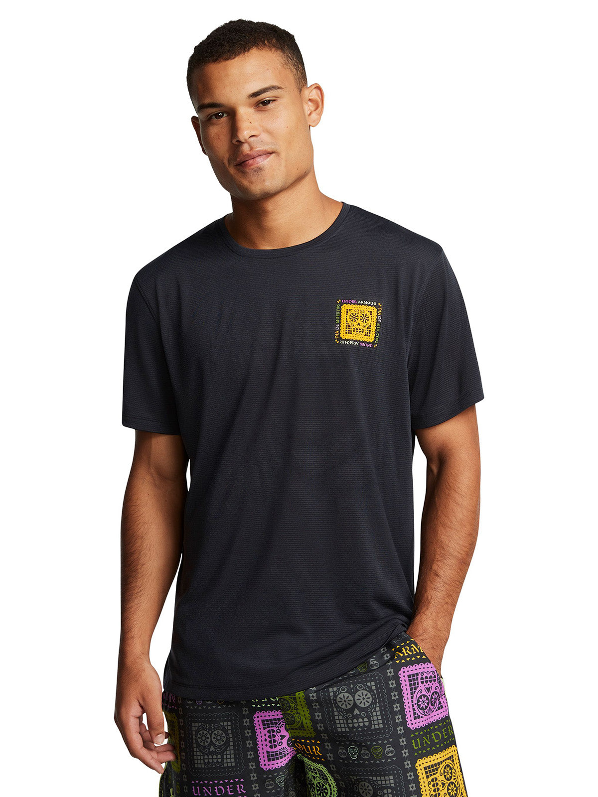 Camiseta Running Hombre Color Negro-3