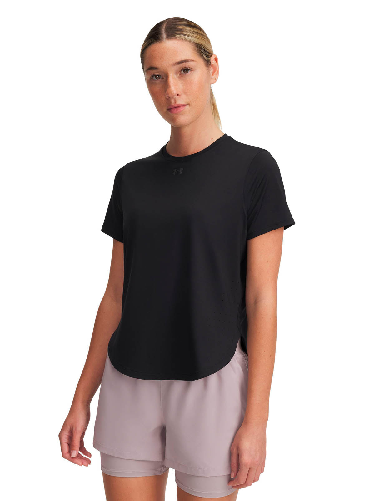 Camiseta Running Mujer Color Negro-1