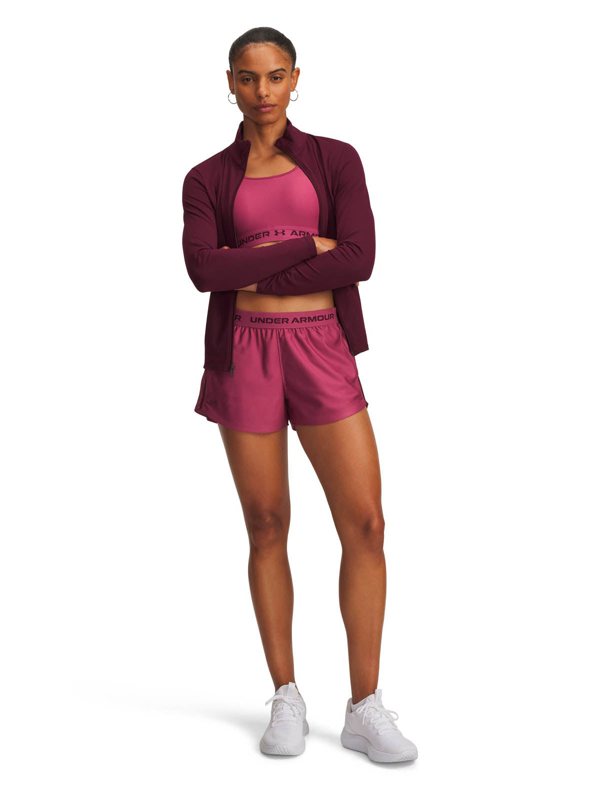 Short Training Mujer Color Rojo-3