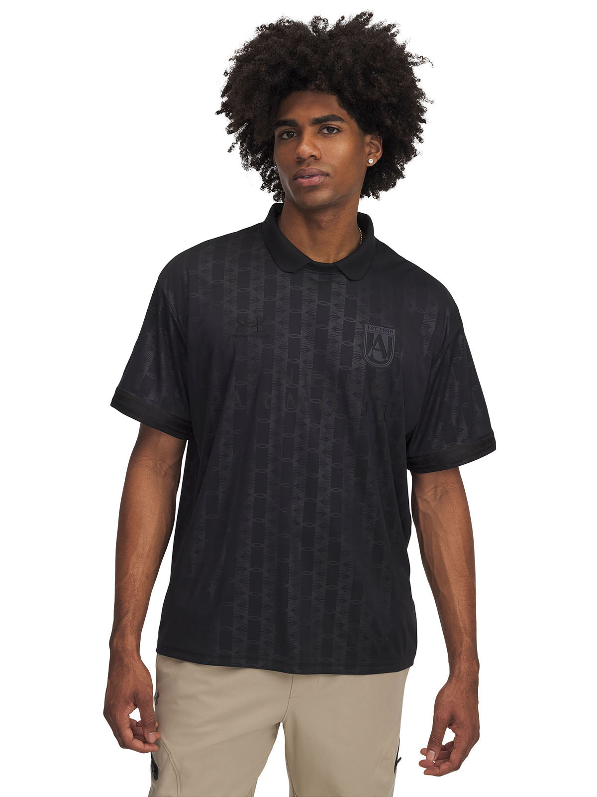 Polo Fútbol Hombre Color Negro-1
