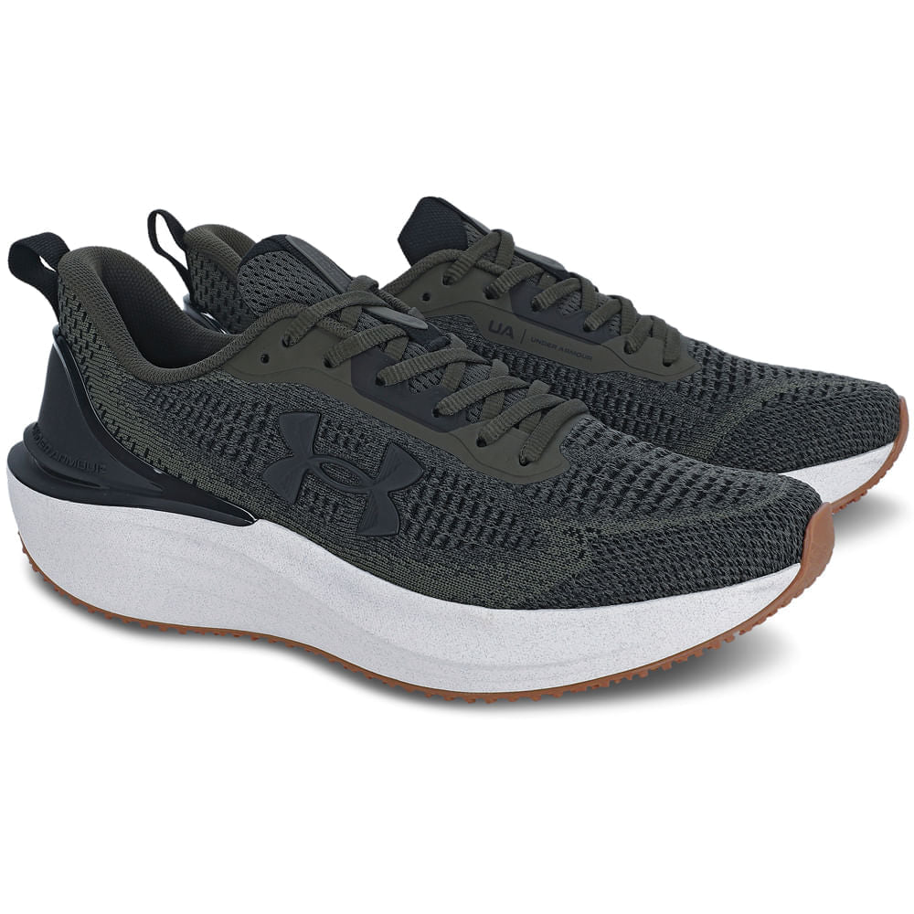 Tenis Running Hombre Color Verde