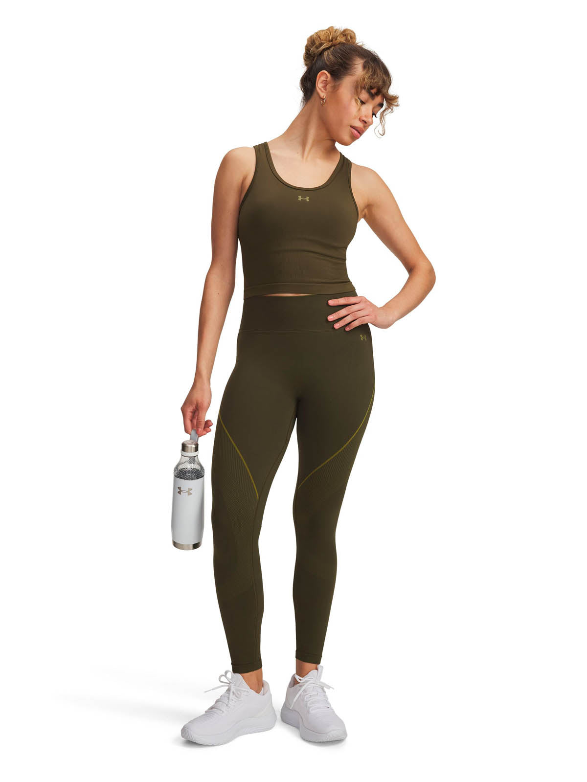 Leggings Training Mujer Color Verde-3