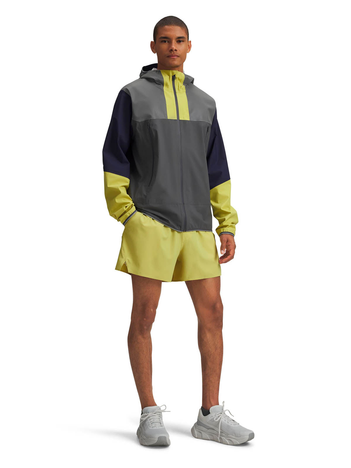 Chaqueta Running Hombre Color Gris-5