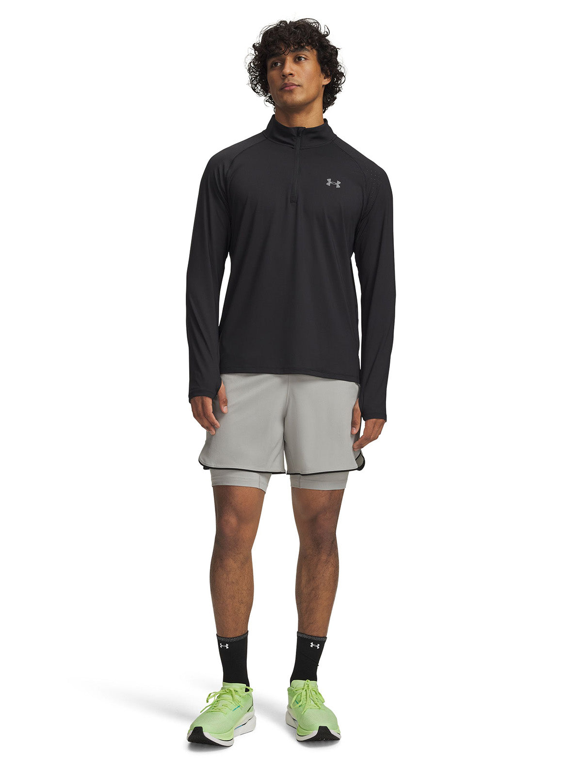 Short Running Hombre Color Gris