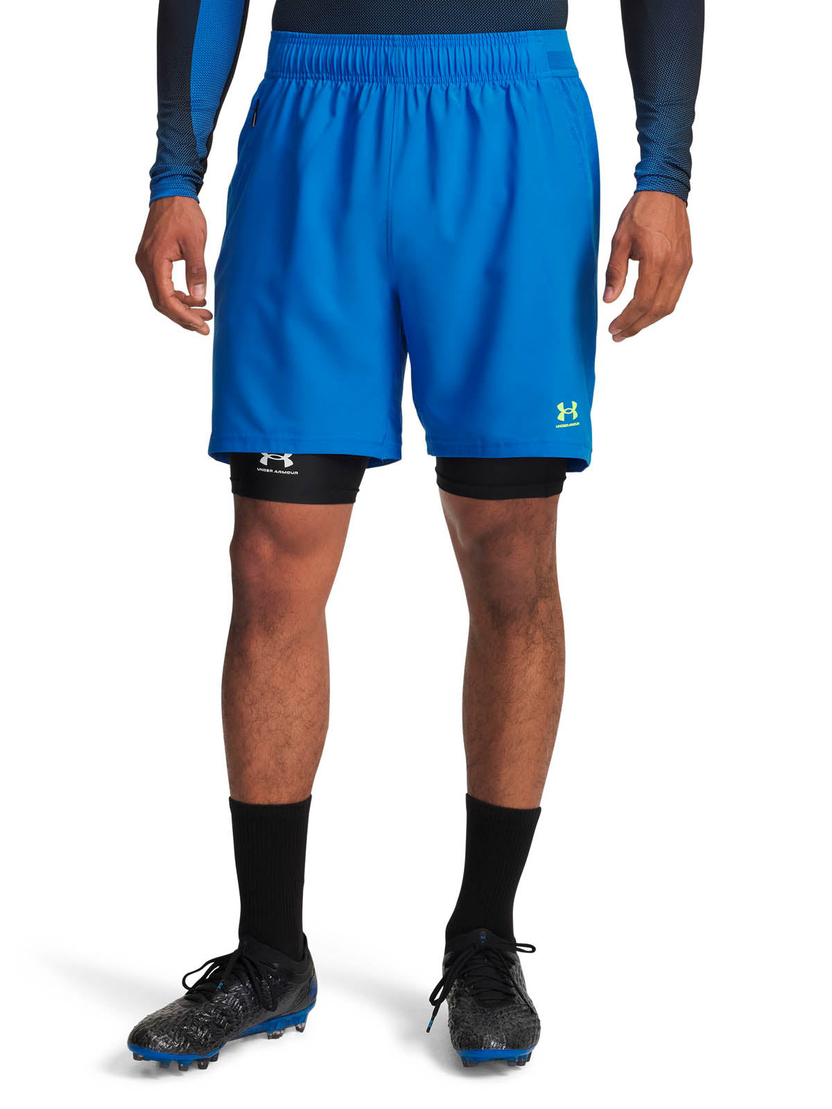 Short Fútbol Hombre Color Azul-1