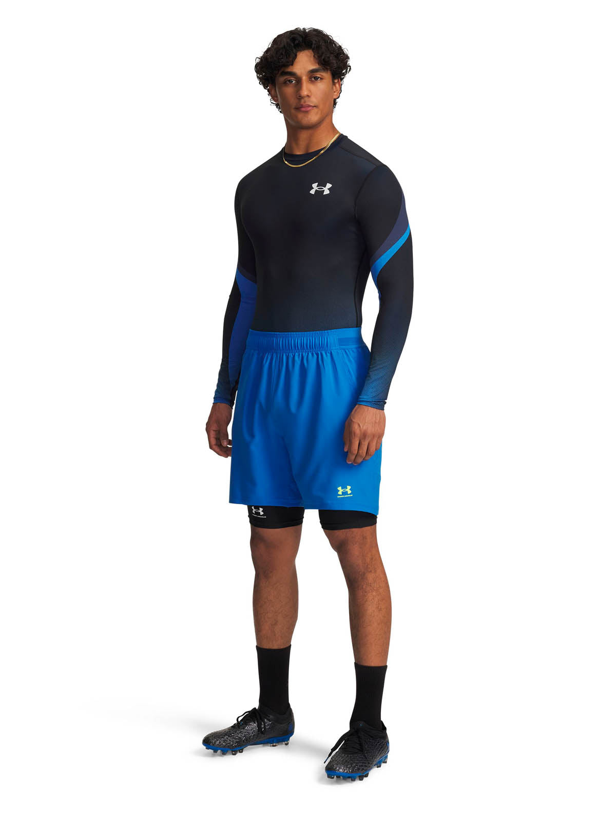 Short Fútbol Hombre Color Azul-3