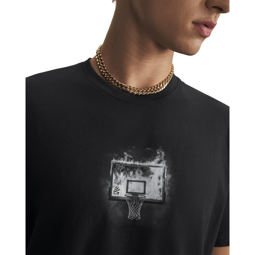 Camiseta Basketball Hombre Color Negro