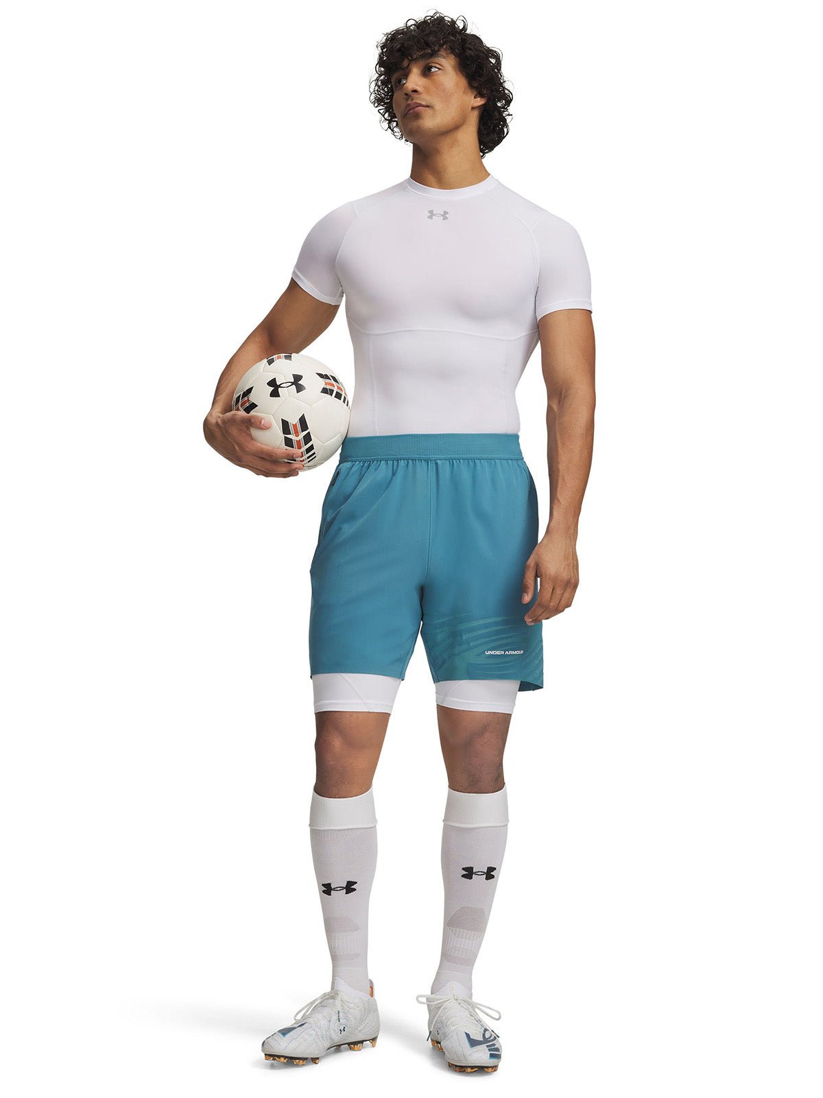 Short Fútbol Hombre Color Azul