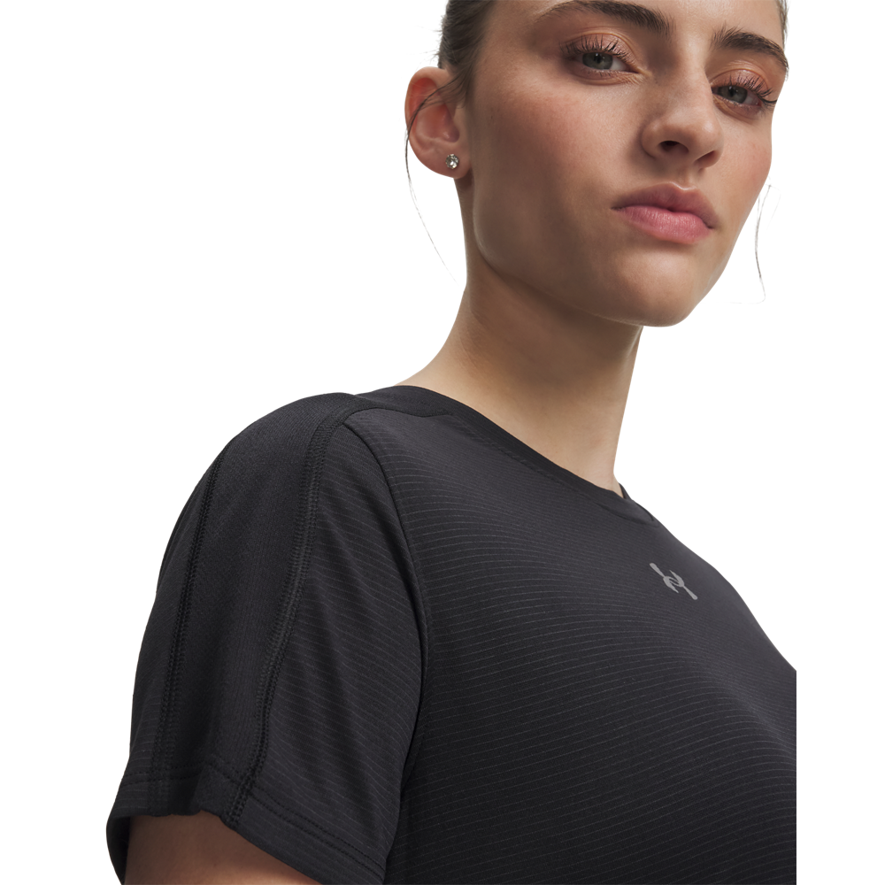 Camiseta de Compresión Running Mujer Color Negro-2