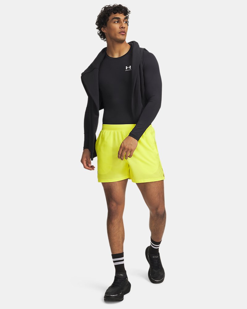 Shorts Running Hombre Color Amarillo