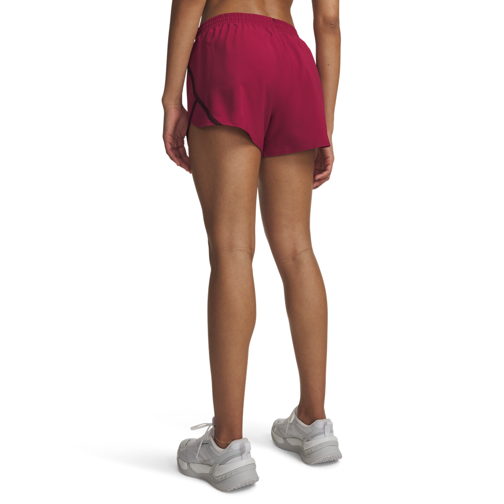 Shorts Running Mujer Color Rojo
