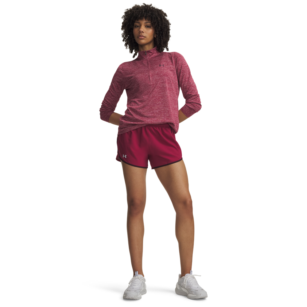 Shorts Running Mujer Color Rojo